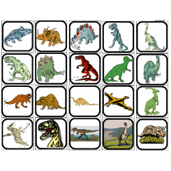 Dinosaurs Picture Matching/Flashcards/Memory Game for Autism